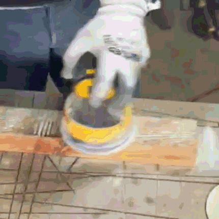 Ponçage rapide à la ponceuse orbitale au grain 120