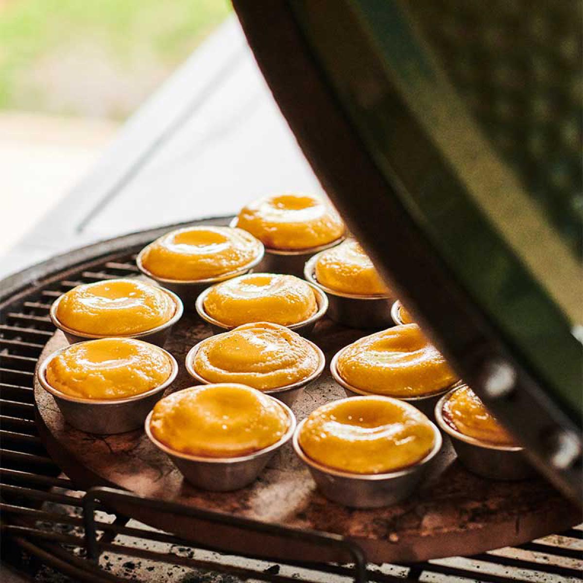 Pastéis de nata au Kamado